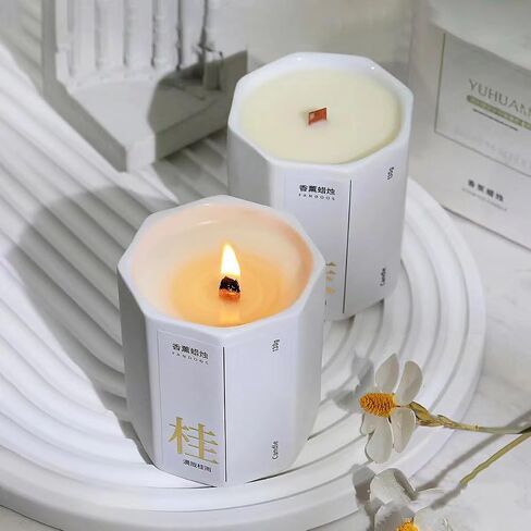 Thicken Wooden Candle Wicks 5.1 X 0.5 Inch Natural Candle Wood Wicks with Stand Candle Cores for DIY Candle Making Craft Smokeless Wood Wicks for Candle Making in Saudi Arabia