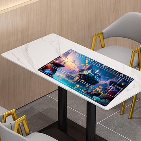 بساط ألعاب Lorcana Playmats متوافق مع TCG مقاس 24 × 14 بوصة، مطاط غير قابل للانزلاق مع بساط لعب للمناطق in Kuwait