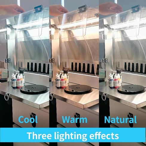 CalpJinni Professional Spray Gun Paint Booth, Paint Booth Turbo Fan with Strong Suction, Portable Hobby Spray Gun Paint Booth with LED Lighting, DIY Art, Cake, Crafts, Portable Paint Booth. in Saudi Arabia
