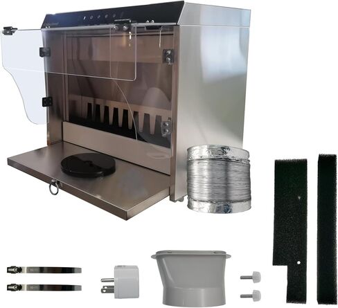 CalpJinni Professional Spray Gun Paint Booth, Paint Booth Turbo Fan with Strong Suction, Portable Hobby Spray Gun Paint Booth with LED Lighting, DIY Art, Cake, Crafts, Portable Paint Booth. in Saudi Arabia