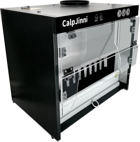 CalpJinni Professional Spray Gun Paint Booth, Paint Booth Turbo Fan with Strong Suction, Portable Hobby Spray Gun Paint Booth with LED Lighting, DIY Art, Cake, Crafts, Portable Paint Booth. in Saudi Arabia