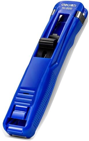 2Pcs Clam Clips for Paper, Paper Clam Clip, Portable Clam Clip Dispenser with 100 Reusable Stainless Steel Metal Refill Clips, Fast Paper Clipper for Office Document School Supplies, Pink & Blue in Saudi Arabia