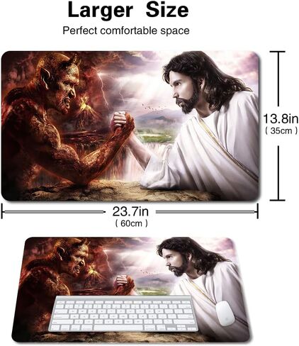 Playmat Compatible for MTG TCG CCG RPG OCG Board Game Size 24x14 in Mousepad Play mats Table Mats (Angels and Demons) in Saudi Arabia