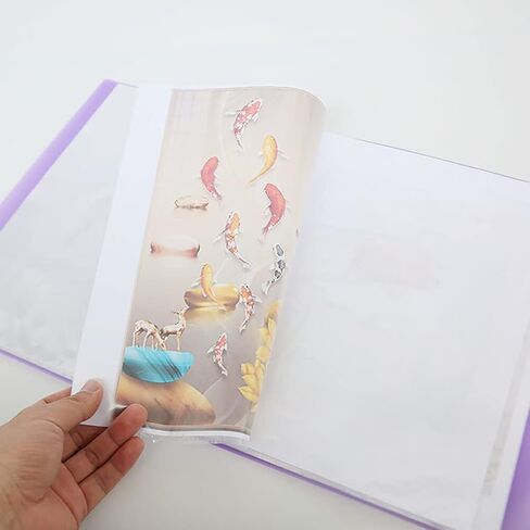 كتاب تخزين الماس من EUBUY، كتاب تخزين الصور الماسي مقاس A4 لـ 60 صورة ماسية، 30 صفحة مجلد محفظة ماسية لمجموعات الصور الماسية للأعمال الفنية، 12.2 × 9.1 بوصة in Saudi Arabia