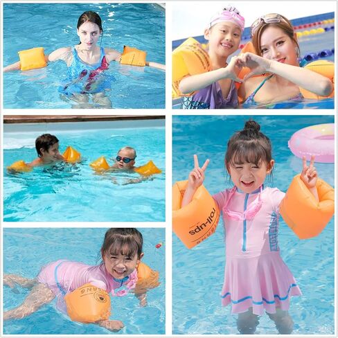 2-4 Pack Arm Floaties for Kids Adults, Pool Arm Floats, Inflatable Swim Ring, PVC Arm Floater Sleeves for Toddlers Children 3-5-6-12 Years in Saudi Arabia