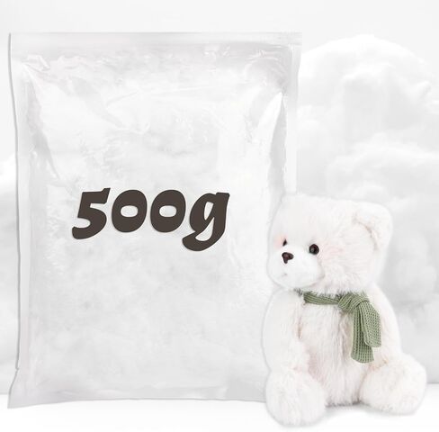 ZXIIXZ 0.22lb Cotton Stuffing, 3.5oz White Cotton Filling, Stuffing for Stuffed Animals, Premium Fiber Fill Stuffing for Small Crochet, Pillow DIY Stuffing Home Crafts in Saudi Arabia