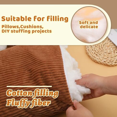 ZXIIXZ 0.22lb Cotton Stuffing, 3.5oz White Cotton Filling, Stuffing for Stuffed Animals, Premium Fiber Fill Stuffing for Small Crochet, Pillow DIY Stuffing Home Crafts in Saudi Arabia