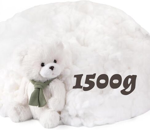 ZXIIXZ 0.22lb Cotton Stuffing, 3.5oz White Cotton Filling, Stuffing for Stuffed Animals, Premium Fiber Fill Stuffing for Small Crochet, Pillow DIY Stuffing Home Crafts in Saudi Arabia