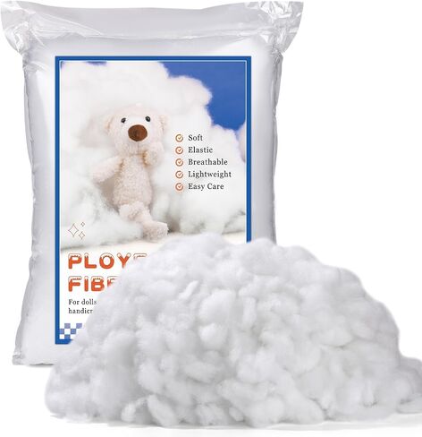 1.76oz/50g Premium Ployester Stuffing, Premium Polyester Fiber Fill, Fiber Fill Stuffing, Premium Polyfill Stuffing for Small Stuffed Animals, Small Crochet Stuffing in Saudi Arabia