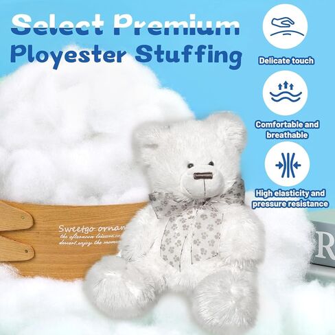 1.76oz/50g Premium Ployester Stuffing, Premium Polyester Fiber Fill, Fiber Fill Stuffing, Premium Polyfill Stuffing for Small Stuffed Animals, Small Crochet Stuffing in Saudi Arabia