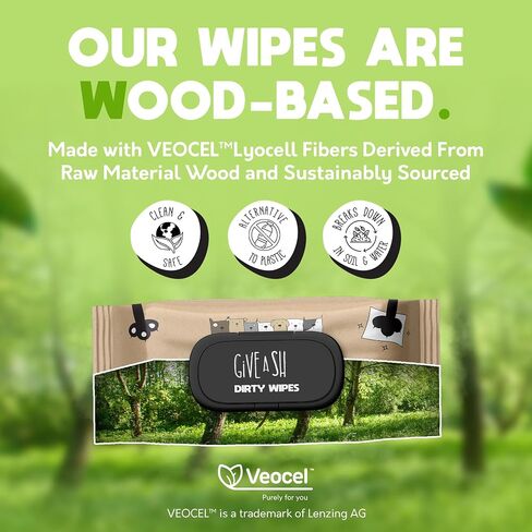 G.A.S Plant-Based Full Body Pet Wipes for Dogs & Cats - Vet-Designed & Hypoallergenic Dog Wipes - Cleaning & Deodorizing Wipes for Pets - Wood-Based & Earth-Friendly - Pack of 100 Wipes in Kuwait