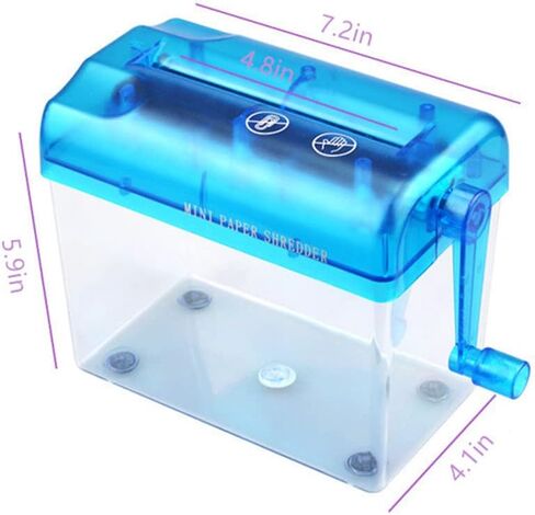 آلة تقطيع الورق المحمولة A6، آلة تقطيع الورق اليدوية AJDOLL، آلة قطع الورق الصغيرة مع سلة 1.5 لتر، المكتب، المدرسة، المنزل، قرطاسية سطح المكتب لإيصالات الفواتير الورقية in Kuwait