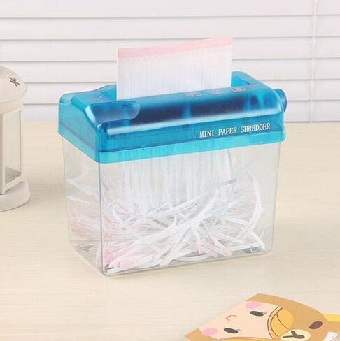 آلة تقطيع الورق المحمولة A6، آلة تقطيع الورق اليدوية AJDOLL، آلة قطع الورق الصغيرة مع سلة 1.5 لتر، المكتب، المدرسة، المنزل، قرطاسية سطح المكتب لإيصالات الفواتير الورقية in Kuwait