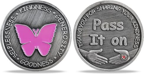 5 Pcs Four Leaf Clover Kindness Token Appreciation Coin Pass It on Gift in Saudi Arabia