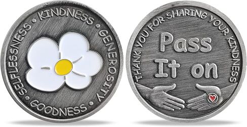 5 Pcs Four Leaf Clover Kindness Token Appreciation Coin Pass It on Gift in Saudi Arabia