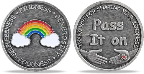 5 Pcs Four Leaf Clover Kindness Token Appreciation Coin Pass It on Gift in Saudi Arabia