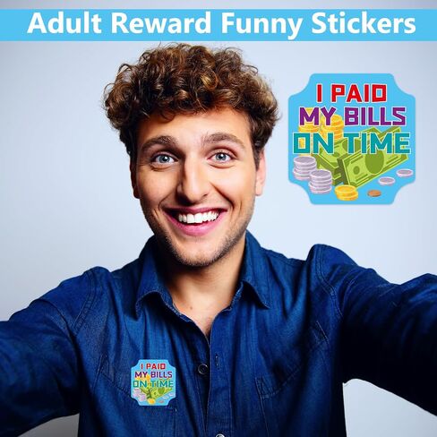 Adult Achievement Stickers Funny Reward Sticker Gag Supply for White Elephant Coworkers Friends 200 Pcs in Saudi Arabia