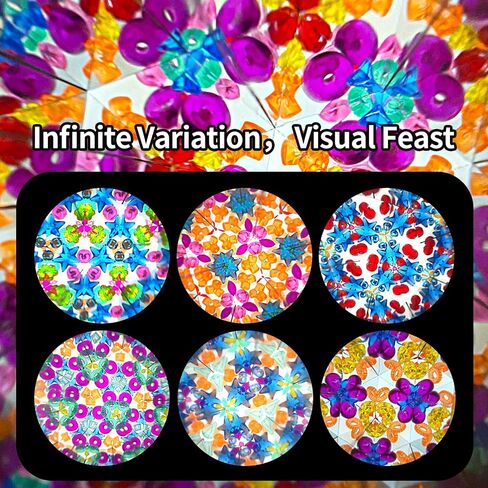Classic Tin Kaleidoscope Kit 3 Pack- Original Retro Toys - Magic Educational Toys for Kids - Nostalgic Metal Toys - Gift for Boys and Girls - Party Favors Decorations in Saudi Arabia