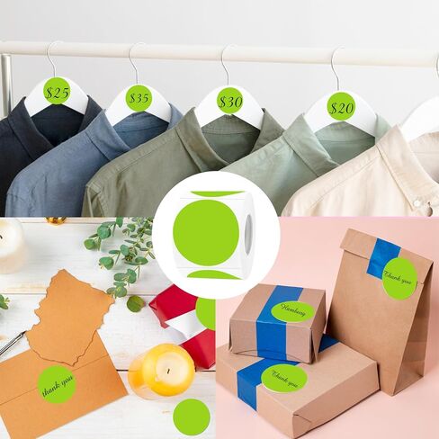 Removable Stickers, 2 Inch Colored Dot Stickers, Waterproof Circle Color Stickers, Writable Garage Sale Stickers Price Tags Stickers, Suitable for Laser and Inkjet Printable (300Pcs, Pink) in Kuwait