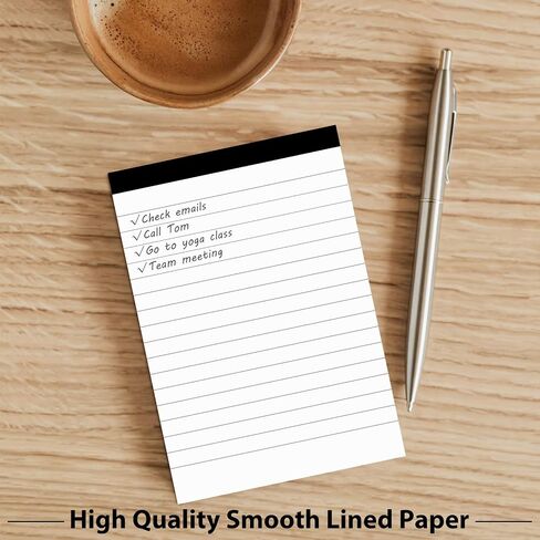 12 Pack Note Pads Refills 4 x 6 Inch Memo Pads Writing Pads, White Small Notepads Scratch Pads Mini Notepad with 30 Sheets Lined Paper in Each Pad in Saudi Arabia