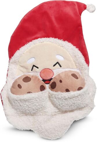 BARK Kris Krumble Holiday Plush Toy – Jolly 3-Part Squeaky Fun for Medium to Large Dogs with Crinkle & Fuzzy Beard in Saudi Arabia