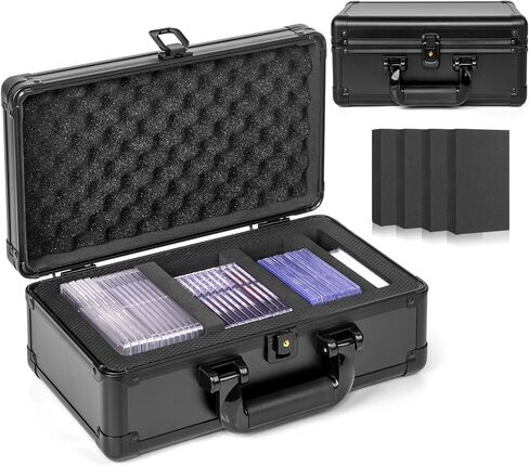 Top Loader Storage Box, Graded Card Storage Boxes, Trading Card Organizer Cases, PSA Card Case Slab Case Holder for Sports Cards, Holds 186+ Top Loaders in Saudi Arabia