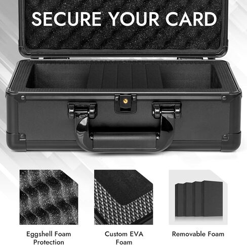 Top Loader Storage Box, Graded Card Storage Boxes, Trading Card Organizer Cases, PSA Card Case Slab Case Holder for Sports Cards, Holds 186+ Top Loaders in Saudi Arabia