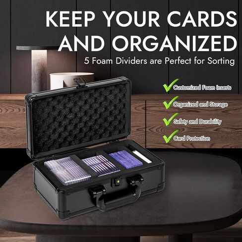 Top Loader Storage Box, Graded Card Storage Boxes, Trading Card Organizer Cases, PSA Card Case Slab Case Holder for Sports Cards, Holds 186+ Top Loaders in Saudi Arabia