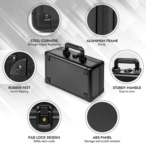 Top Loader Storage Box, Graded Card Storage Boxes, Trading Card Organizer Cases, PSA Card Case Slab Case Holder for Sports Cards, Holds 186+ Top Loaders in Saudi Arabia