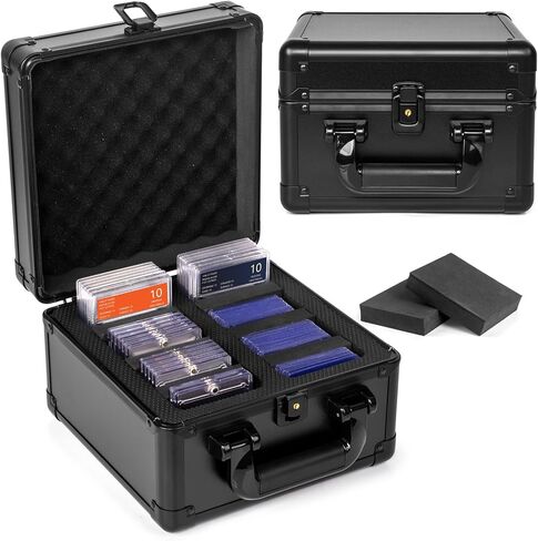 Top Loader Storage Box, Graded Card Storage Boxes, Trading Card Organizer Cases, PSA Card Case Slab Case Holder for Sports Cards, Holds 186+ Top Loaders in Saudi Arabia