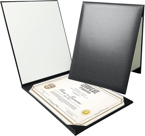 Gradplaza Graduation Diploma Cover Black Diploma Holder for Certificate 8.5''x 11'' in Saudi Arabia