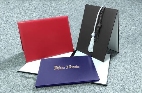 Gradplaza Graduation Diploma Cover Black Diploma Holder for Certificate 8.5''x 11'' in Saudi Arabia