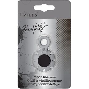 TONIC STUDIOS Tim Holtz Paper Distressing Tool - Scrapbook Supplies for Cardstock and Creating Rough Torn Edges - Distresser with 7 Recessed Blades