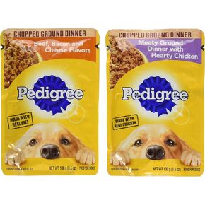 نسب العشاء المفروم المفروم 8 كيس مجموعة متنوعة من الدجاج ولحم البقر، ولحم الخنزير المقدد، ونكهات الجبن، 4 لكل منهما in Kuwait