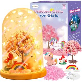 HONGID Stocking Stuffers for Kids,Make Your Own Unicorn Night Light - Unicorn Craft Kit for Kids,Unicorn Toys for Girls,Kids for Teen Girls Age 3+