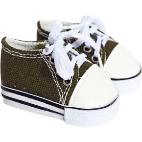 MBD Canvas Sneakers Doll Shoes Fits 18 Inch Dolls and Kennedy and Friends Girl and Boy Dolls- 18 Inch Doll Shoes (Army Green) in Kuwait