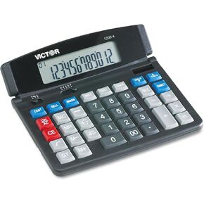 Victor 1200-4 Business Desktop Calculator, 12-Digit LCD
