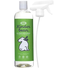 Dog & Cat Urine Stain and Odor Eliminator for Carpet, Upholstery, Hard Floors - Single 24 oz., Grapefruit Tea Tree Scent, Enzyme Bio-Active Formula with Squeeze and Spray Top