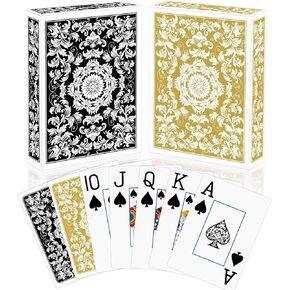 Playing Cards,Deck of Cards,Playing Cards 2 Pack,Poker Cards Professional Set,Jumbo Index Large Print Playing Cards for Adults Seniors,Card Games for Family Game Night Party Casino Magic,Blue and Red