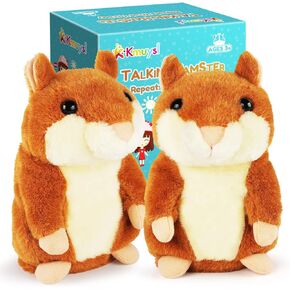 KMUYSL Toddler Toys Hamster Repeats What You Say Toys for 3 4 5+ Years Old, Stocking Stuffers for Boys Girls, Interactive Fun Toys for Kids, Birthday Gifts for Baby Toddlers