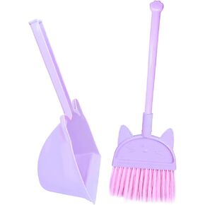 مكنسة صغيرة مع مجرفة للأولاد، مجموعة تنظيف صغيرة للأطفال، مجموعة ألعاب التظاهر، ألعاب تلبيس المطبخ للأطفال الصغار - أخضر ضفدع in Kuwait