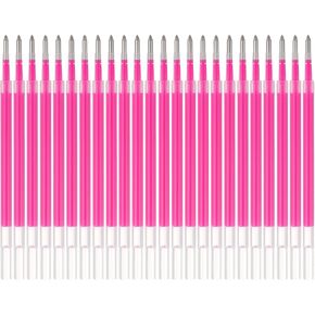 PATIKIL Gel Pen Refills, 24 Pcs 0.8mm Medium Point Neon Coloring Gel Ink Pen Replace Refills for Retractable Click Pens Writing Drawing Doodling Office Study Classroom Supplies, Purple