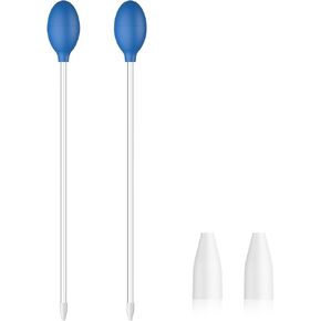 Pawfly Aquarium Coral Feeder 13.7 Inch Long Pipette for Fish Tank Coral Food Feeder Manual Coral Feeding Tube Fish Excreta Cleaner Long Acrylic Syringe for Reef Marine Fish Shrimp Aquatic Plants