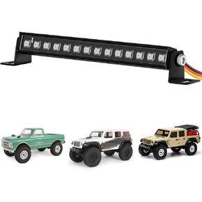 RC Light Bar 8 Light Modes Roof Lamp 56mm for 1/24 AXIAL SCX24 C10 JLU Gladiator Deadbolt Upgrade Parts