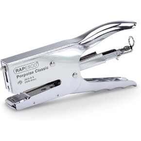 Rapesco R81000A3 Porpoise Staple Plier, 45 Sheet Capacity, Chrome