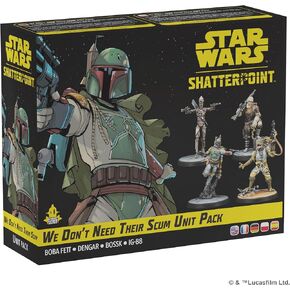 Atomic Mass Games Star Wars Shatterpoint We Don't Need Their Scum Squad Pack - Tabletop Miniatures Game, Strategy Game for Kids and Adults, Ages 14+, 2 Players, 90 Minute Playtime, Made