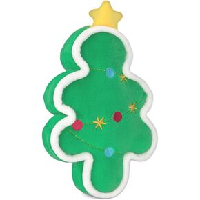 DODODOLA Squeaky Dog Toys Christmas Dog Toys with Crinkle Paper Cute Stuffed Gingerbread Man Gift Dog Plush Toys Chew Toys for Small, Medium, Large Dogs Breed