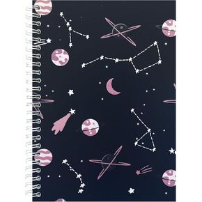 Reusable Sticker Book Collecting Album Sticker Storage Book for Adults 37 Sheets Release Paper Sticker Collection Book A5 Size Cute Sticker Keeper Holder (Universe)