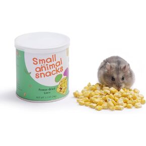 Niteangel Hamster Snack & Treats Toy - Small Animal Natural Treat for Dwarf Syrian Robo Hamsters Gerbils Mice Degus or Other Small-Sized Pets (Freeze-Dried Okra - 0.2oz (5.5g))