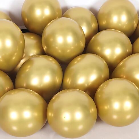 Chrome Metallic Balloons Colorful Latex balloons for Birthday Wedding Shower Graduation Party Decorations (Multicolor) in Saudi Arabia